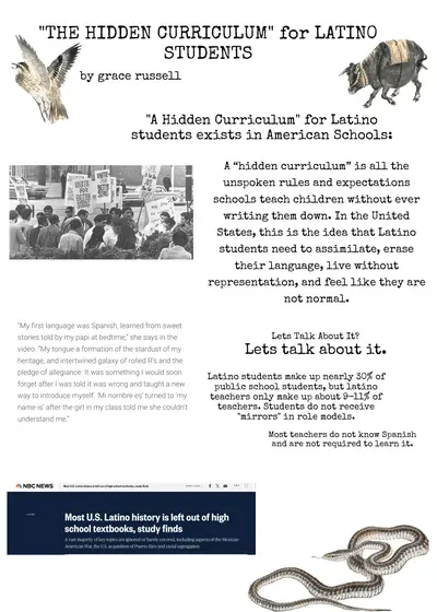 hidden curriculum against latino students in schools