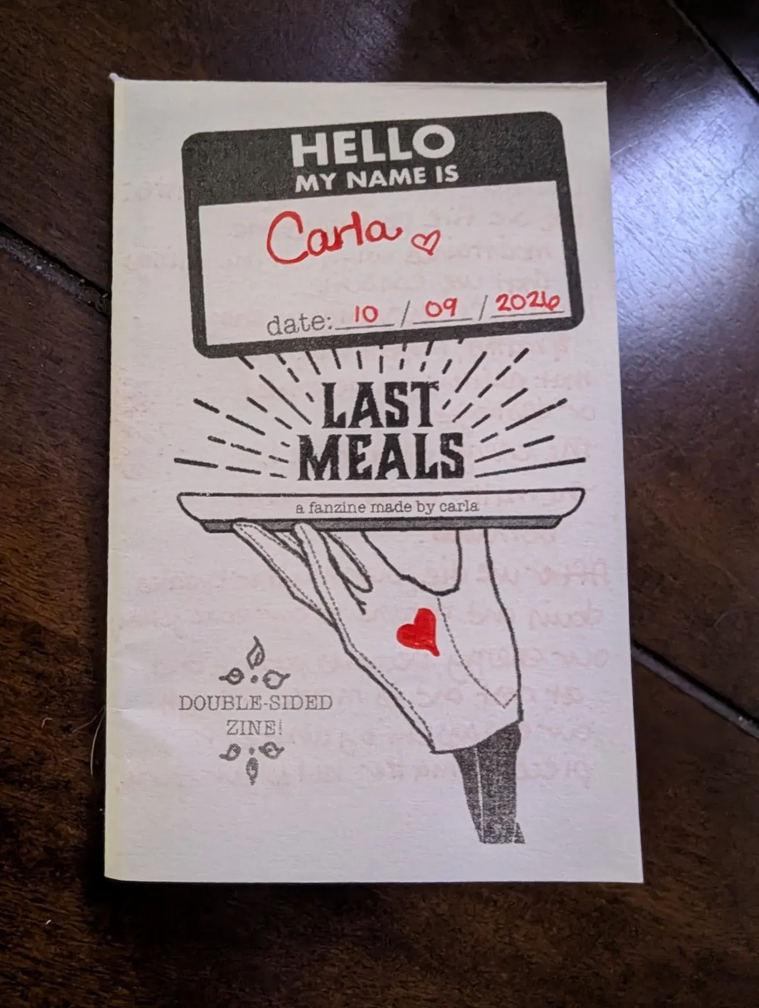 Photo 1 from Fanzine: Last Meals