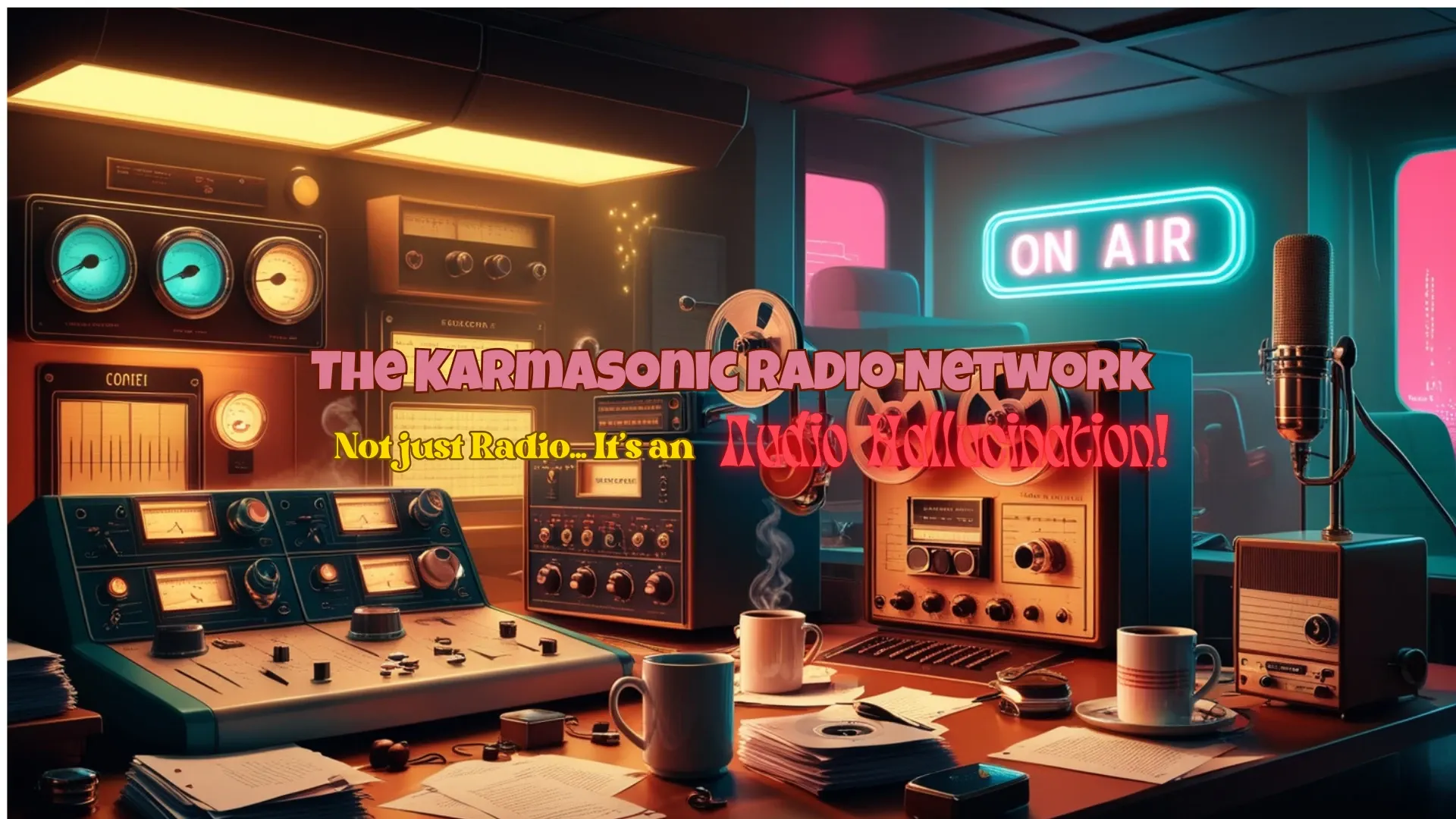 The Karmasonic Radio Network's header