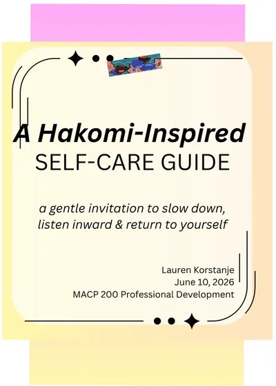 Hakomi Self-Care Zine