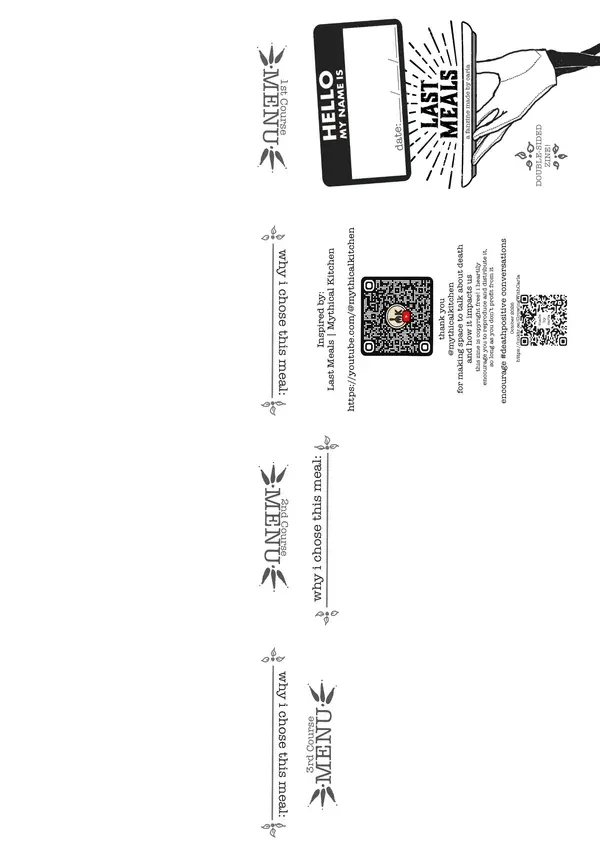 Fanzine: Last Meals