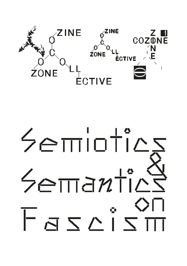 Semiotics & Semantics On Fascism_ CoZine n°1