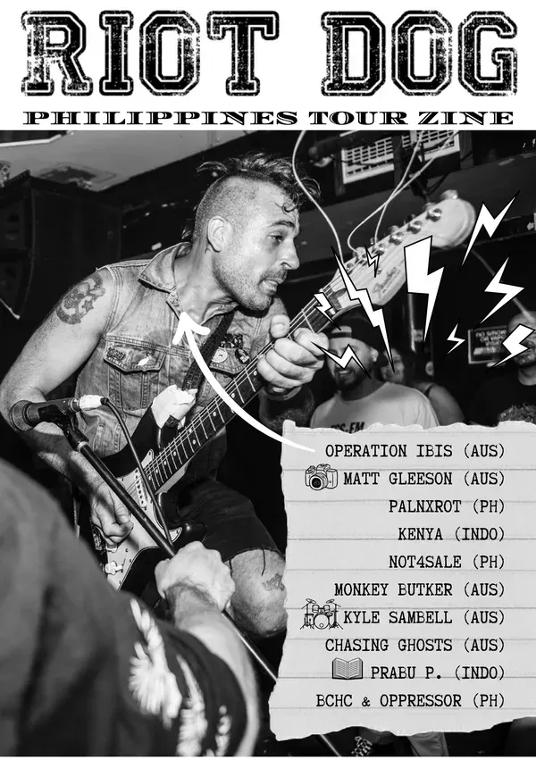 Riot Dog Philippines Tour Zine