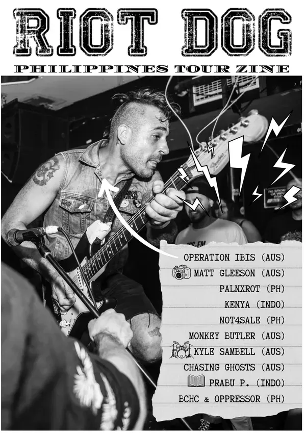 Riot Dog Philippines Tour Zine